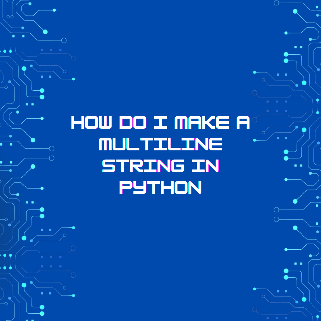 How do I make a multi-line string in Python (so I can ctrl+C my SQL code)